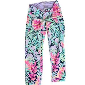 Lilly Pulitzer Leggings Womens XS Luxletic High Rise Floral Stretch